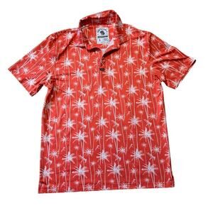 SAVAGE TACTICIANS Co. Paradise Palms Performance Polo, short Sleeve shirt, Large